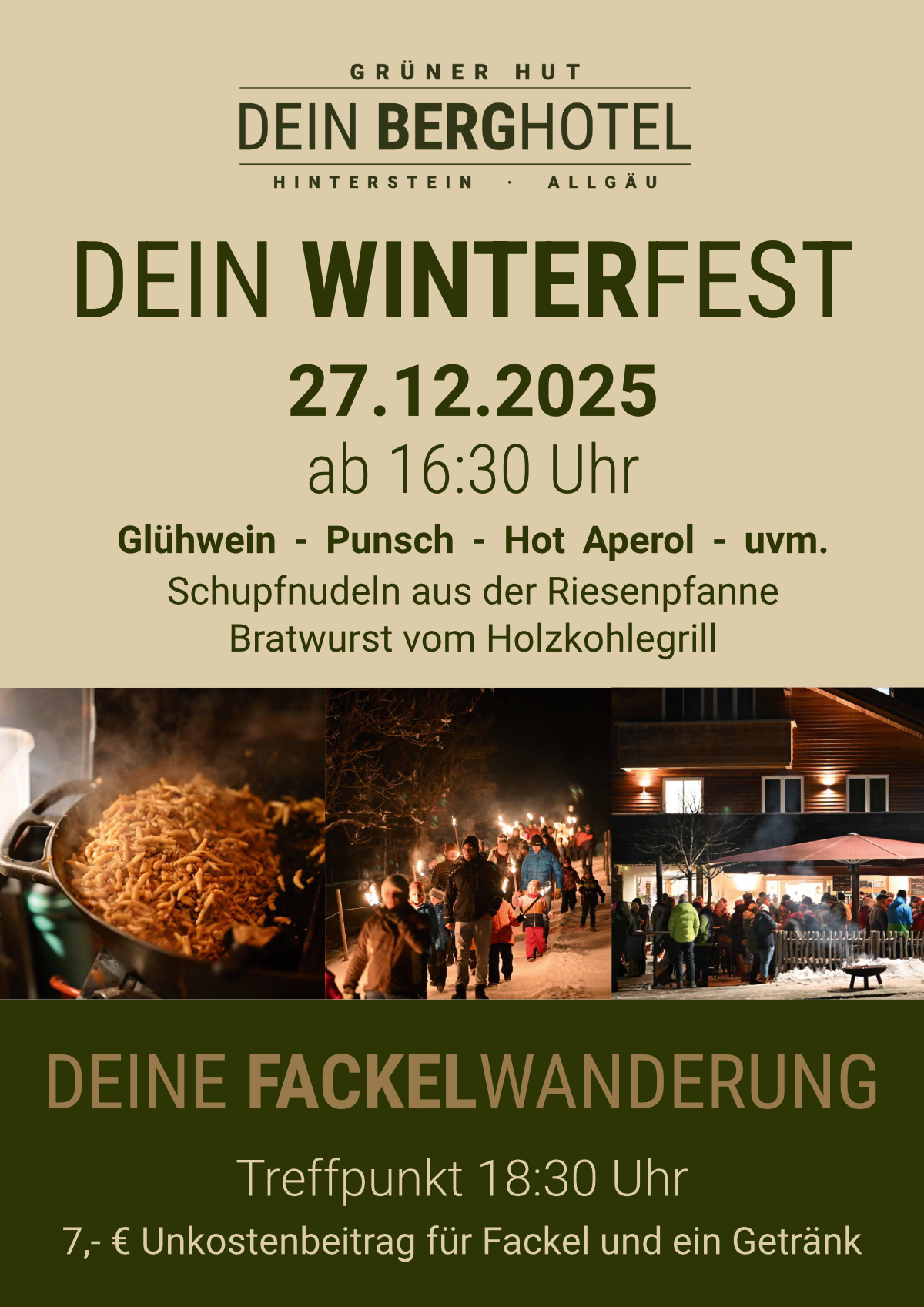 Winterfest mit Fackelwanderung